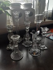 Konvolut Kristall-Kerzenständer -8 Stck.- Nachtmann u.a. - gebraucht