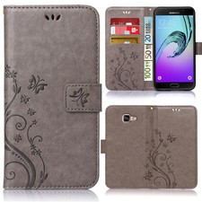 Handy Tasche für Samsung Galaxy A5 2016 Schutz Hülle Blumen Flip Cover Wallet