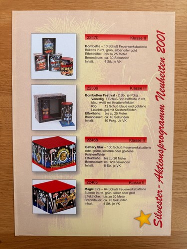 Alter keller feuerwerk flyer - feuerwerk,