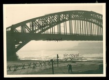 Düsseldorf 1940er - Oberkasseler Brücke und Stacheldraht - WK2 Foto 12x9cm