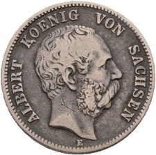 Sachsen 2 Mark König Albert