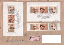 Wertbrief DM 500 – Sondermarken „Nobelpreisträger deutscher Literatur“