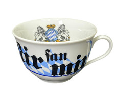 riesige Tasse 13 x 8,5 cm Mir san mir  Compact Seltmann-Weiden Bayernserie
