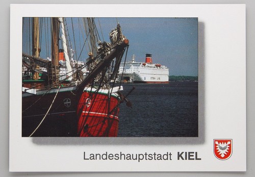 Postkarte kiel hafen - -, kiel,