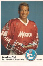 Autogramm Joachim Reil Eishockeyspieler DJK Rosenheim Originalunterschrift