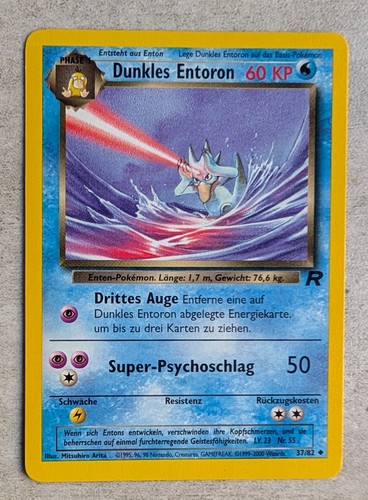 Pokemon karte dunkles entoron - pokemon,