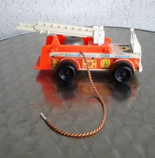 FISHER PRICE FIRE ENGINE - Feuerwehrauto - Vintage 1968 Rar Selten Sammler