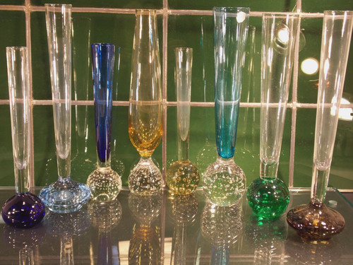 Vintage bubble glas vasen - bubble,