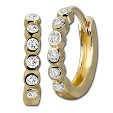 GoldDream Gold weiß Ohrringe