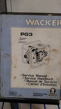 Wacker Pg 3 Service Manuell