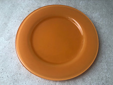Love Plates Teller unbenutzt Glas orange 30 cm Speiseteller Glasteller