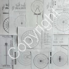 Datenblatt/Grundriss Sammlung RIESENRAD NAUTA BUSSINK - Wheels Modellbau Kirmes