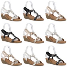 Damen Keilsandaletten