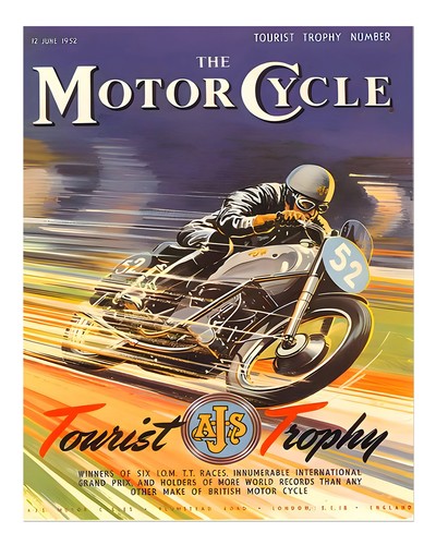 Vintage motorrad renn - vintage,