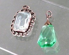 Art deco silber anhänger - art,