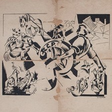 Boris Aronson Avantgarde Sozialistische Sowjetrepubliken Orig Lithografie 20 Jhd