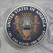 USA 1 Dollar 2019 - American Eagle - Color  1 oz Silber