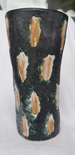 Studiokeramik vase handbemalt - studiokeramik,