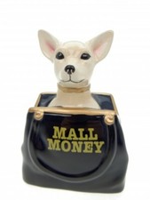 Spardose Chihuahua in Tasche Hund Mall Money Sparschwein