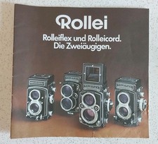 Rollei Rolleiflex & Rolleicord Die Zweiäugigen Vintage Broschüre 1972 20.S Prosp