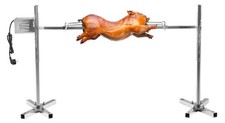 Spanferkelgrill elektisch Drehspieß mit Motor Lammgrill Edelstahl 25 kg