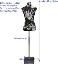 Schneiderpuppe Damenbüste Büste Torso Gr.36/38 BO Schwarzrot