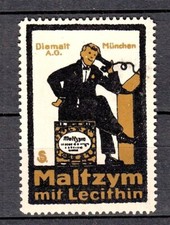 424571/ Reklamemarke – Maltzym mit Lecithin