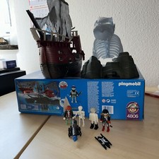PLAYMOBIL 4806 Geisterpiratenschiff + Geister Wall Skelett Fossil Schiff Piraten