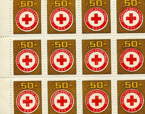Ddr spendenmarken rotes kreuz - spendenmarken,