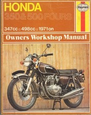 HONDA CB500 FOUR,CB500 K1,CB350 F SUPER SPORT HAYNES HANDSCHALTUNG 1971-1974