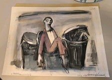 Zeichnung Unikat "Müll" Erwin