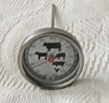 1x BBQ Grill Thermometer Fleisch Braten Backofen Kerntemperatur- Messer Analog