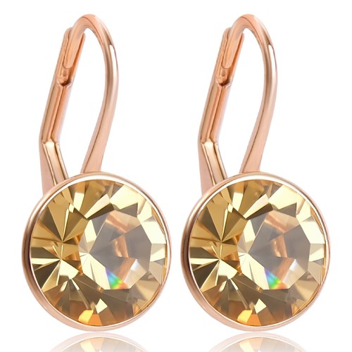 Ohrringe rosegold braun - ohrringe,