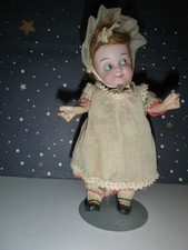 Porzellankopf Puppe GOOGLY ca 1914 gem. 0 I 5 Gebr. HEUBACH (Quadrat) 18cm antik