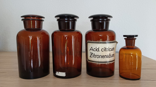 Alte braune glas - braune,