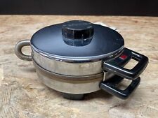 Waffeleisen Waffelautomat CLOER CI 877, 1000 Watt Chrom Herzwaffel