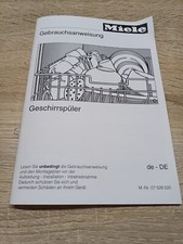 Miele Geschirrspüler Gebrauchsanweisung G 1275 wie Neu Bedienungsanleitung