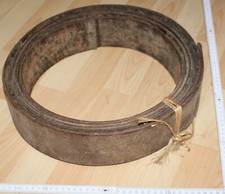 leder transmission antrieb riemen kamm schloss alt vintage deko ca 470 x 8 cm 05