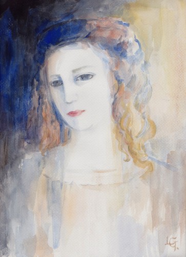 Eine junge frau - frau, mit