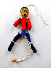 Hampelfigur Holz, farbig,  20 cm hoch