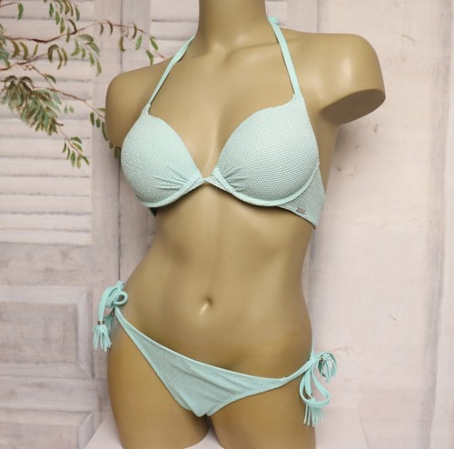 Türkiser silber bikini - silber,