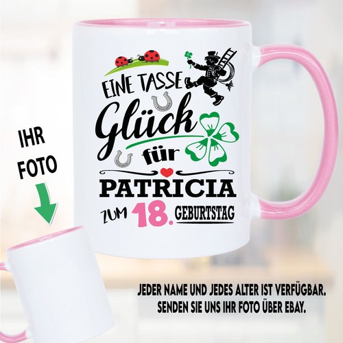 Tasse geburtstag foto mann - tasse,