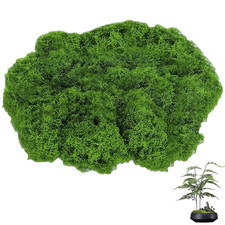 Kunstmoos 100g dunkelgrün Frühlingsdeko Bastelmoos Dekoration Krippe Aquarium