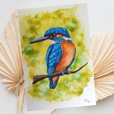 Handgemalter eisvogel - handgemalter, in