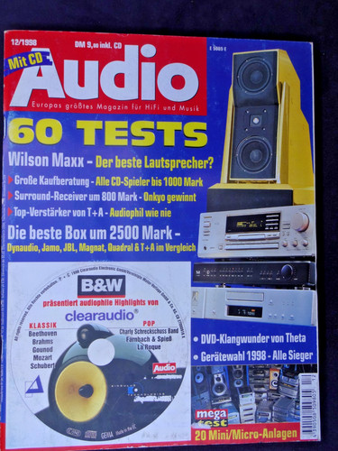 Audio wilson maxx cello - 12/98,wilson, maxx,cello