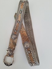 Gürtel Nanni Italy Tracht Dirndl Edel 74 Bis 85 Cm Metall + Leder  Wie Neu 