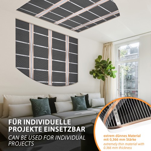 160w ptc folie - 160w/m², elektrische