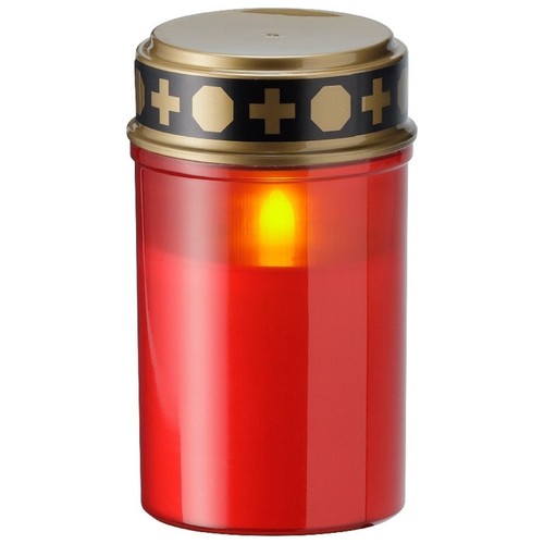 24x led grablichter rot - grablichter,