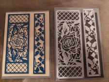 Bastel Set-Stanzschablonen-Rose-Rosenranke-Bordüre-Kartenaufleger-Liebe-Hochzeit