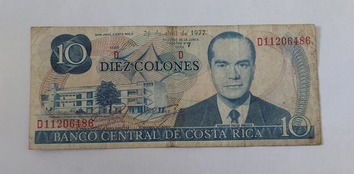 Banknoten costa rica - costa, 10